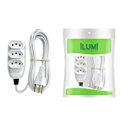 Ver imagem 1 de Extensão eletrica 3mts branca pp 10amp 3 vias