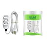 Extensão eletrica 3mts branca pp 10amp 3 vias - 1