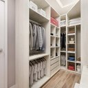 Ver imagem 1 de Guarda Roupa Canto Closet sem Portas com 3 Peças, 3 Gavetas, 5 Cabideiros Prime Luciane Móveis