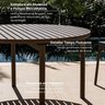 Conjunto Jardim 1 Mesa Ø130cm 4 Cadeiras com Braços 1 Ombrelone Refúgio CabeCasa MadeiraOriginals - 6