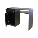 Ver imagem 2 de Escrivaninha para Manicure, Escritório, Computador com Gaveta e Porta Mdf - Preto - Cód. 700
