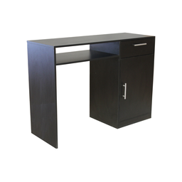 Escrivaninha para Manicure, Escritório, Computador com Gaveta e Porta Mdf - Preto - Cód. 700 - 6