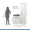 Ver imagem 3 de Lavanderia Modulada 1 Armário Multiuso e Balcão Joinville