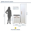 Ver imagem 3 de Lavanderia Modulada 1 Armário Multiuso e Balcão Joinville