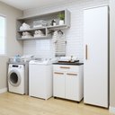 Ver imagem 1 de Lavanderia Modulada 1 Armário Multiuso e Balcão Joinville