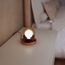 Ver imagem 4 de Abajur Luminária de Mesa Dama Interruptor e Globo e Lâmpada Branco Frio Decoração Casa Sala Quarto