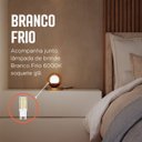 Ver imagem 2 de Abajur Luminária de Mesa Dama Interruptor e Globo e Lâmpada Branco Frio Decoração Casa Sala Quarto