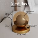 Ver imagem 3 de Abajur Luminária de Mesa Dama Interruptor e Globo e Lâmpada Branco Frio Decoração Casa Sala Quarto