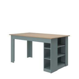 Mesa 140 Cm com 4 Banquetas e Prateleira Esmeralda - 3
