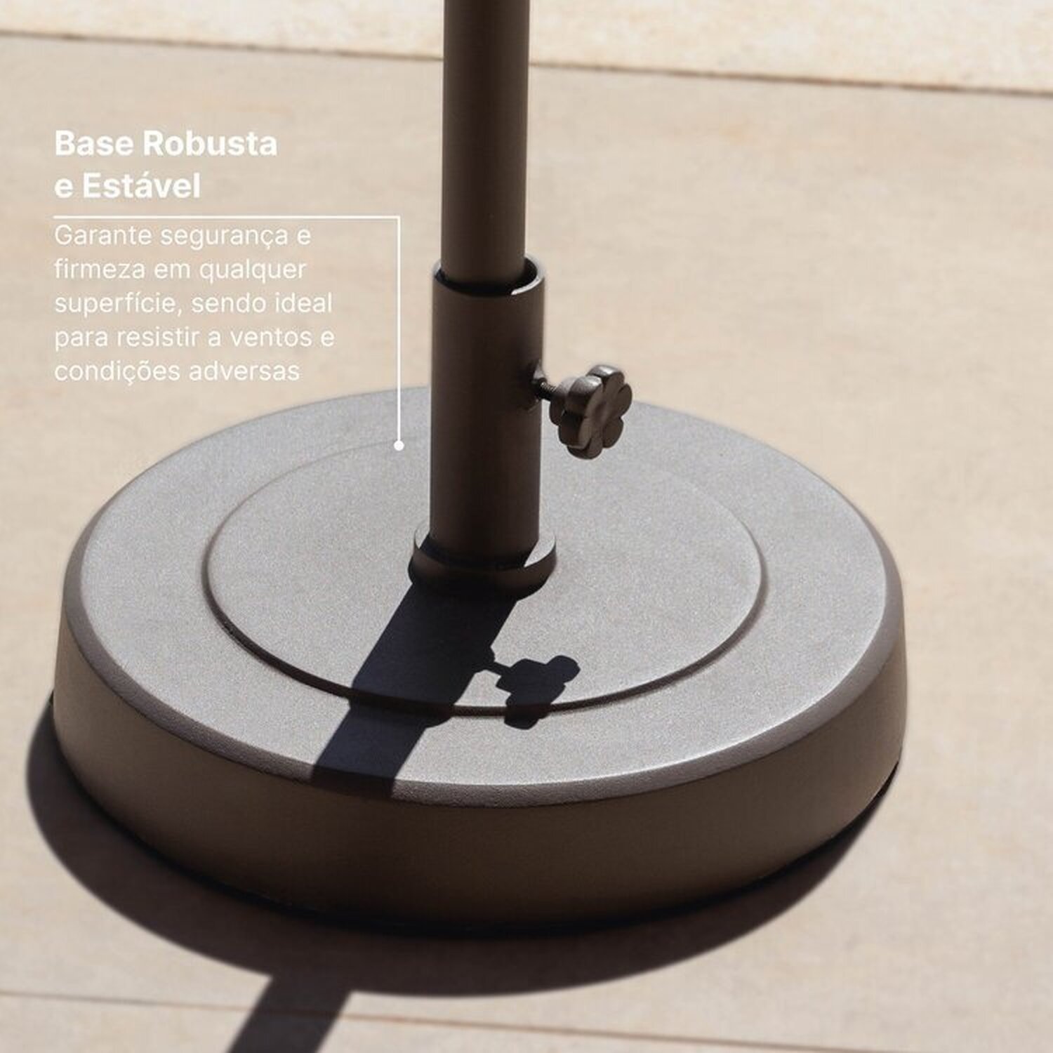 Conjunto Jardim 1 Mesa Ø130cm 4 Cadeiras sem Braços 1 Ombrelone Refúgio Cabecasa Madeiramadeira - 12