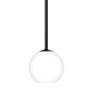 Pendente Mini Higher Ø15cm Preto com Globo Branco Fosco para 1 Lâmpada G9 - 3