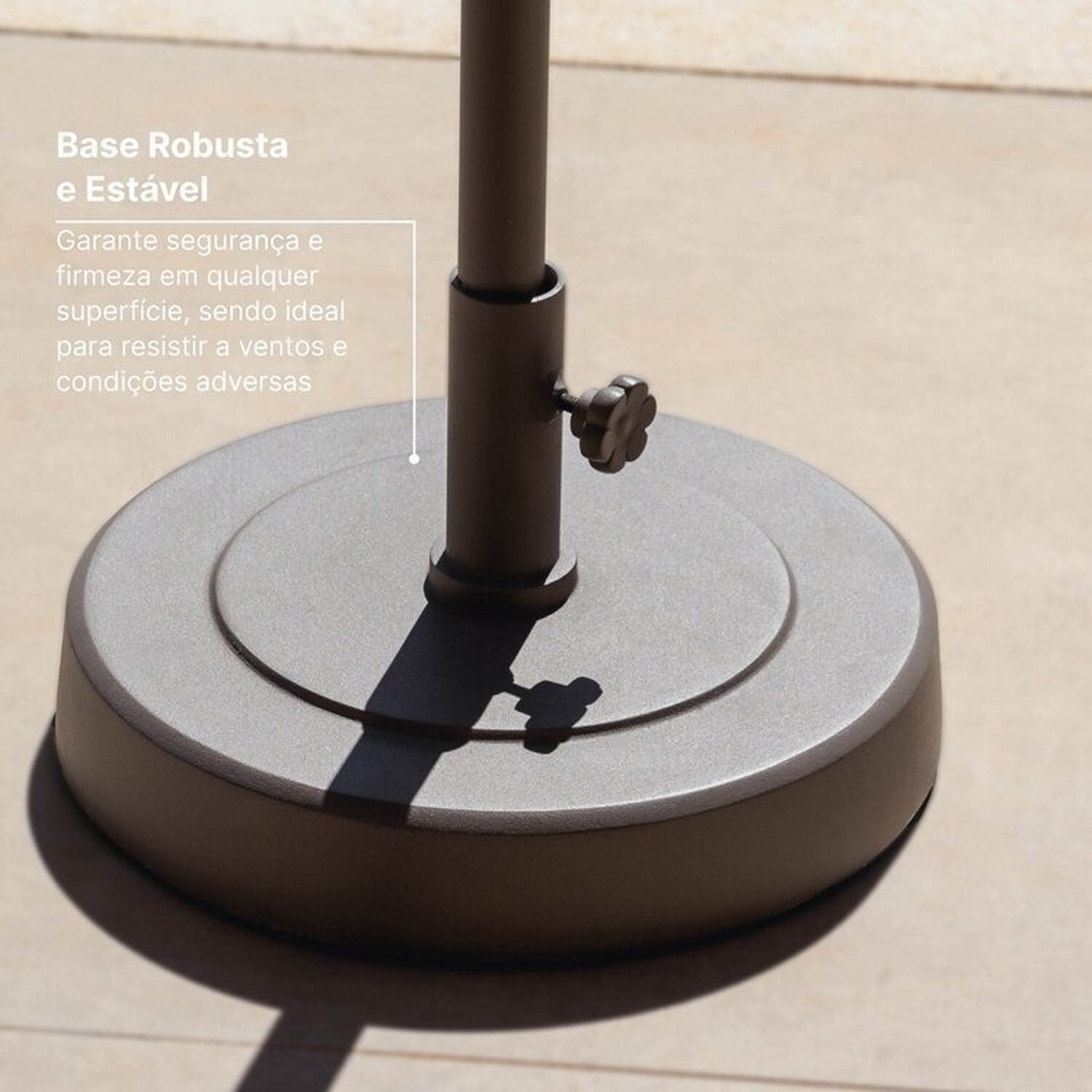 Conjunto Jardim 1 Mesa Ø130cm 4 Cadeiras sem Braços 1 Ombrelone Refúgio Cabecasa Madeiramadeira - 12