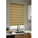 Ver imagem 2 de Persiana Zebra 160x160 Caramelo Rolo Dupla Decorativa