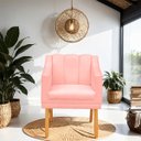 Ver imagem 2 de Kit Poltrona Cadeira para Sala Confortável e Moderna Mila Suede