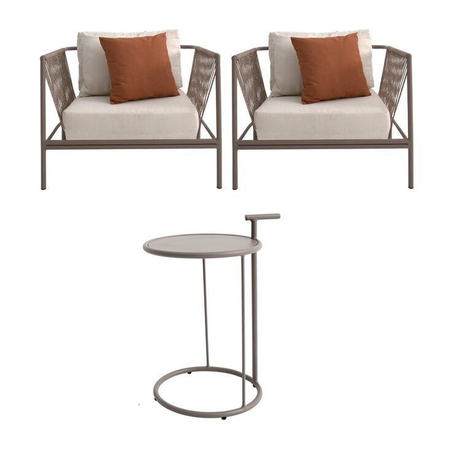 Conjunto Jardim e Varanda 2 Poltronas 1 Mesinha com Alça Refúgio Cabecasa Madeiramadeira - 8