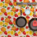 Ver imagem 3 de Papel de Parede - Cozinha Mod 026 Frutas-60x300cm