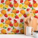 Ver imagem 2 de Papel de Parede - Cozinha Mod 026 Frutas-60x300cm