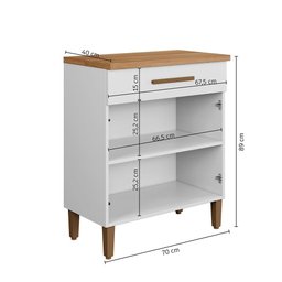 Balcão Omega Master Mdf Arte Móveis - 4