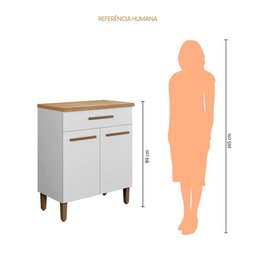 Balcão Omega Master Mdf Arte Móveis - 5
