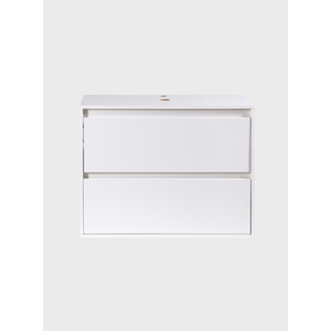 Gabinete para Banheiro 80cm Mdf Branco Dubai - On Móveis
