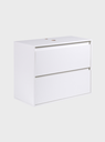 Ver mais imagens de Gabinete para Banheiro 80cm MDF Branco Dubai - On Móveis