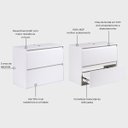 Ver imagem 6 de Gabinete para Banheiro 80cm MDF Branco Dubai - On Móveis