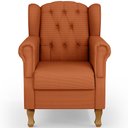 Ver imagem 6 de Kit 02 Poltronas Decorativa Para Sala De Estar Yara P02 Tecido Terracota - Lyam Decor