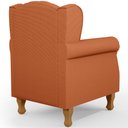 Ver mais imagens de Kit 02 Poltronas Decorativa Para Sala De Estar Yara P02 Tecido Terracota - Lyam Decor