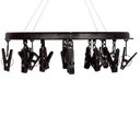 Ver imagem 2 de Mini-varal Redondo 16 Prendedores Preto Mor