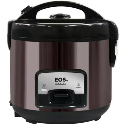 Panela Eletrica de Arroz Eos 110V 700W Faz 10 Xicaras Black Platinum