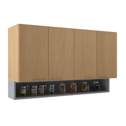 Armário 4 Portas 120 Cm com Nicho Agata - 1