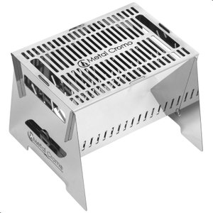 Mini Churrasqueira Portátil Desmontável Camping P-grill.inox