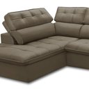 Ver imagem 6 de Sofá 4 Lugares Retrátil Reclinável Chaise Esquerdo 288cm Solin F04 Veludo Marrom Claro - Lyam Decor