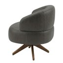 Ver imagem 5 de Poltrona Decorativa Chair Corano Premium Dark Brown Giratória Sala Dekorien