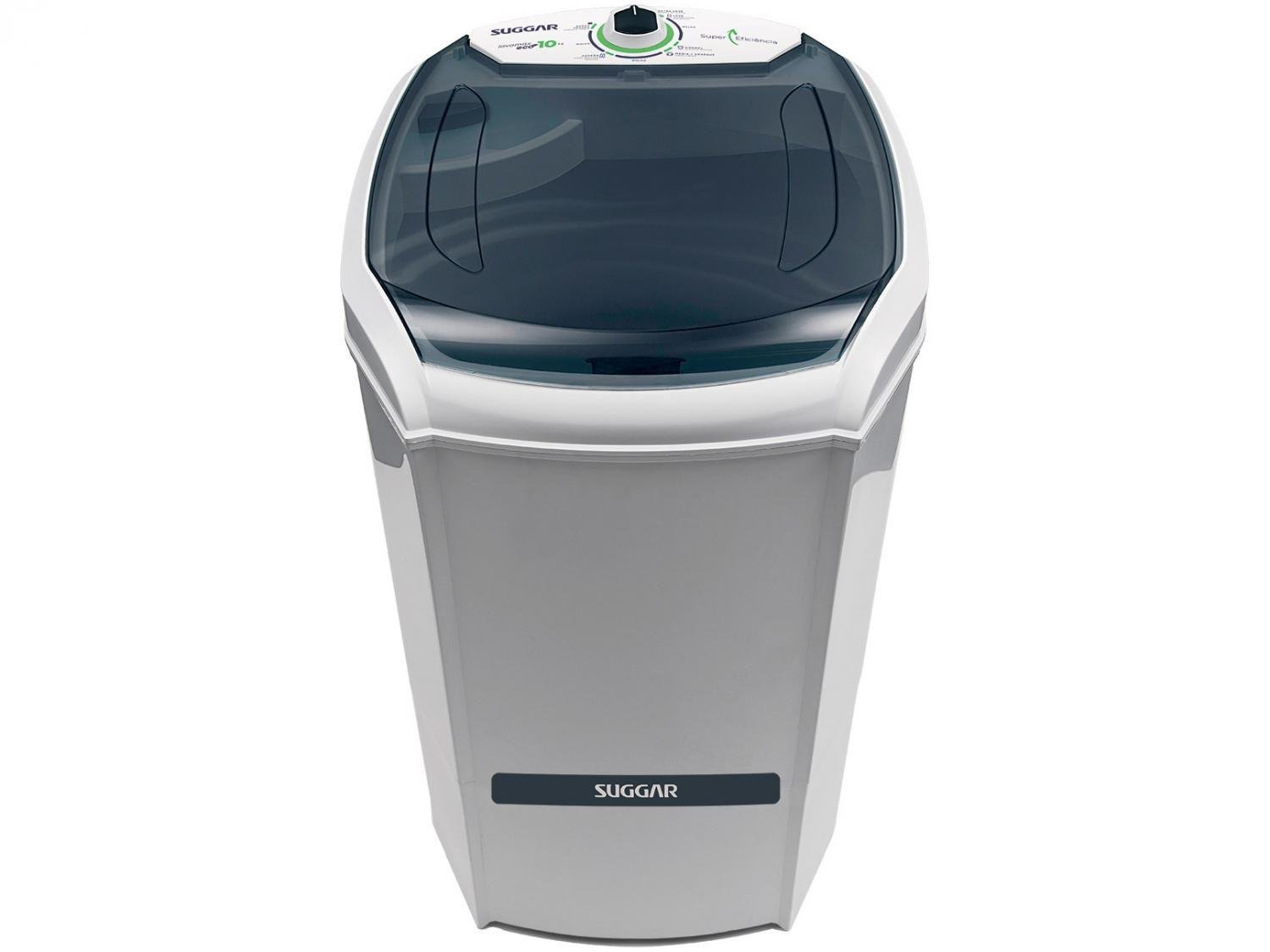 Tanquinho 10Kg Suggar Lavamax Eco Desligamento Automático Timer Filtro Cata-Fiapos Branco 127v - 2