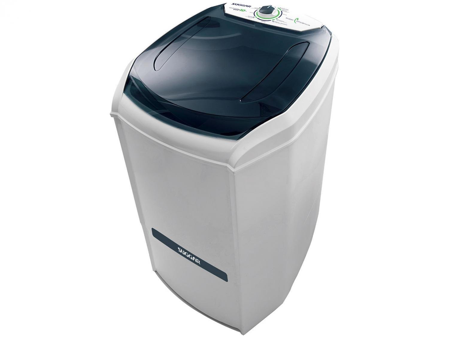 Tanquinho 10Kg Suggar Lavamax Eco Desligamento Automático Timer Filtro Cata-Fiapos Branco 127v - 1