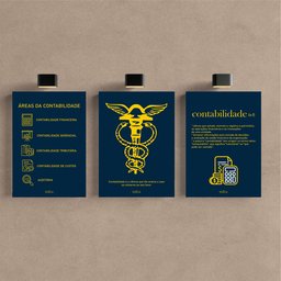 Kit 3 Quadro Decorativo Contabilidade Escritório Contábeis 28x20 - 1
