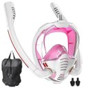 Ver imagem 1 de Mascara de Mergulho Snorkel Duplo Oculos 180 Graus Respiraçao Piscina Nataçao Esporte Praia Mar Recr