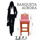 Ver imagem 6 de Kit 2 Banqueta Alta de Madeira Aurora Balcão Cozinha Bistro com Encosto Suede Rosa