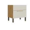 Ver imagem 4 de Cristaleira de Cozinha Paneleiro Riesling C/ 4 Portas (2 Reflectas) e 1 Nicho P/ Forno 70cm Amendoa/