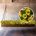 Ver mais imagens de 6 Flores Girassol Artificial Amarelo Decoração Barata Realista Grande Qualidade Premium