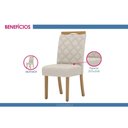 Ver imagem 3 de Mesa Cozinha Solus 160 + 6 Cad Bella Nature/Amêndoa Henn