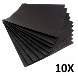 Kit 10 Lixas D'água Grão 80 + Lixadeira 8,5 X 16cm Castor - 3