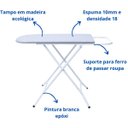 Ver imagem 4 de Tábua de Passar Roupa Dobrável e Regulável Reforçada Jaddi