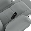 Ver imagem 5 de Poltrona do Papai Reclinável Pietra Glider Giratória Massagem Fh9 Pu Cinza - Mpozenato