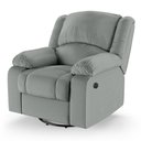 Ver mais imagens de Poltrona do Papai Reclinável Pietra Glider Giratória Massagem Fh9 Pu Cinza - Mpozenato