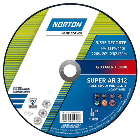 Disco de Corte Super AR312 230 x 3,0 x 22,23 mm - 66252899864 - Norton