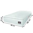 Ver imagem 2 de Colchão Solteiro Espuma D33 Vangogh Pillow Top 88x188x29cm Branco Hellen