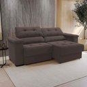 Ver imagem 1 de Sofá Cama Kappesberg Stelo Suede Café 230cm