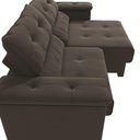 Ver imagem 4 de Sofá Cama Kappesberg Stelo Suede Café 230cm